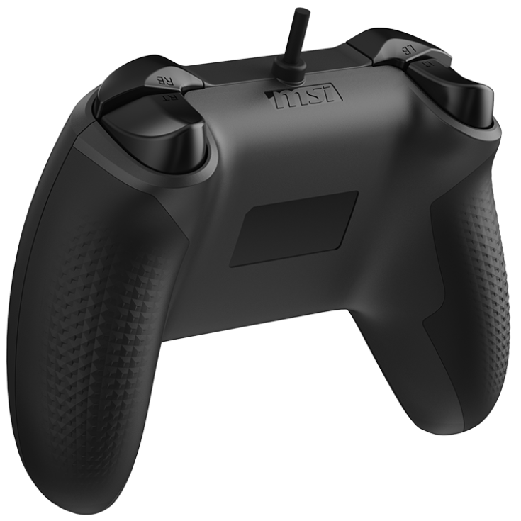 A large main feature product image of MSI Force GC200 Wired Controller - Black