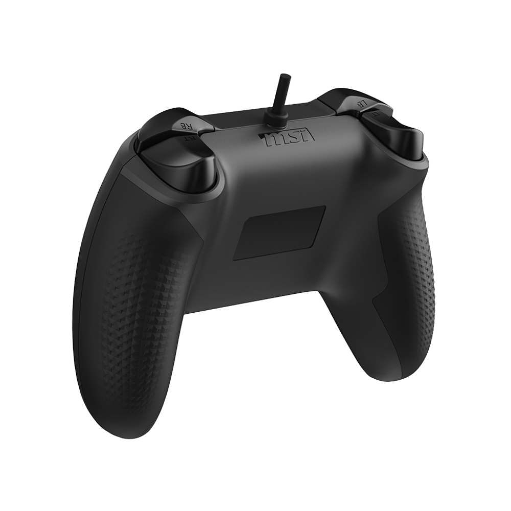 A large main feature product image of MSI Force GC200 Wired Controller - Black