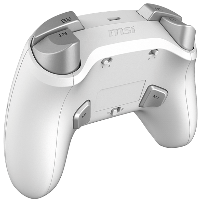 A large main feature product image of MSI Force GC300 Wireless Gaming Controller - White