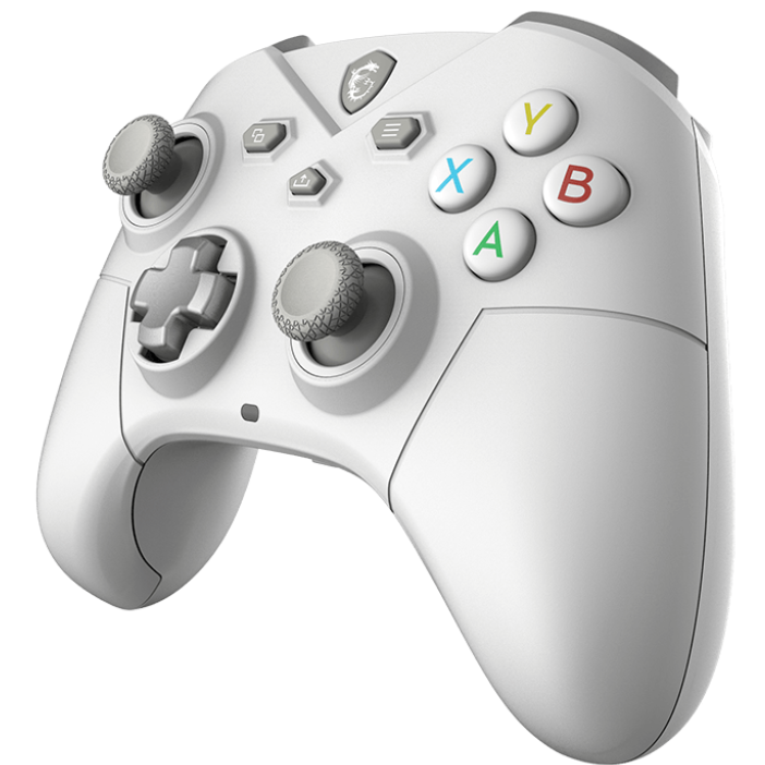 A large main feature product image of MSI Force GC300 Wireless Gaming Controller - White