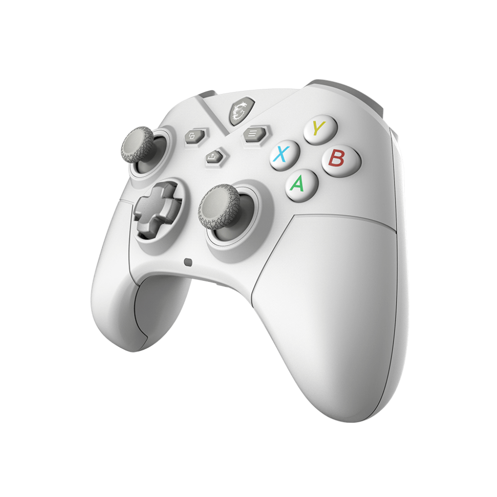 A large main feature product image of MSI Force GC300 Wireless Gaming Controller - White