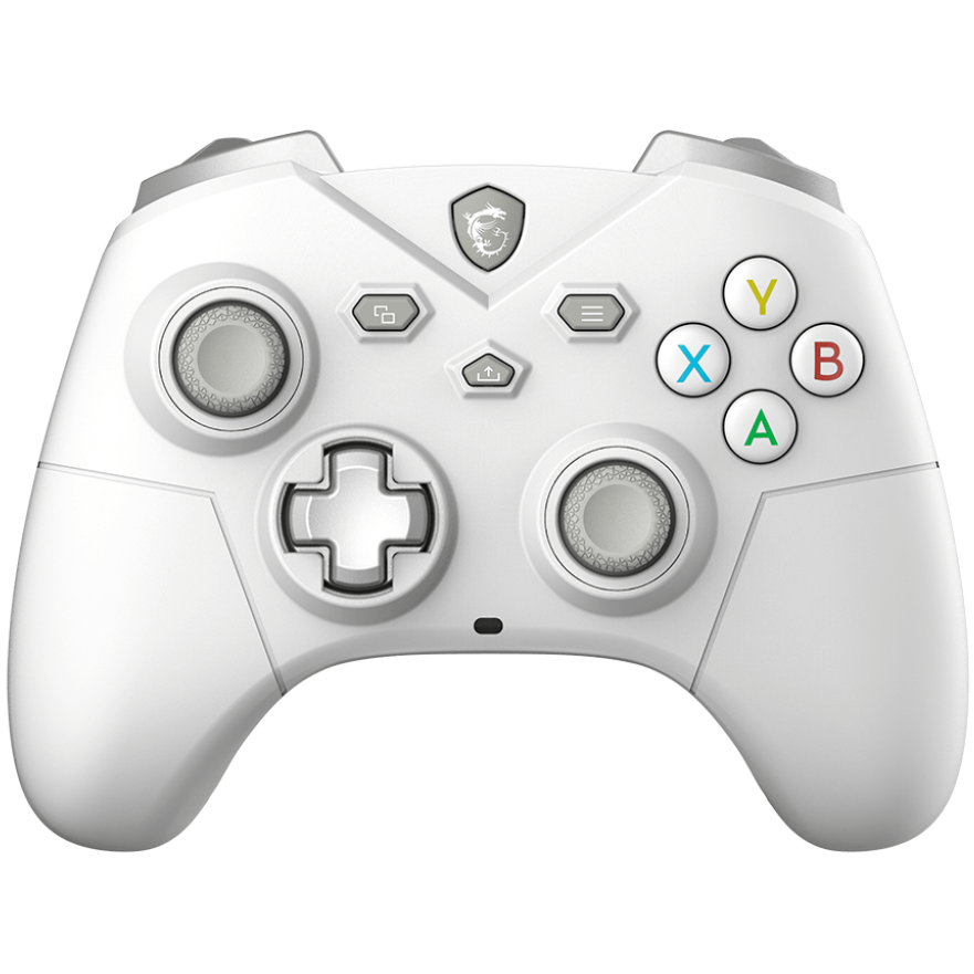 A large main feature product image of MSI Force GC300 Wireless Gaming Controller - White