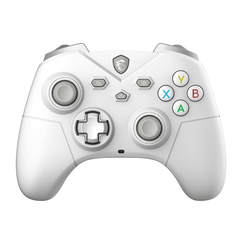 A large main feature product image of MSI Force GC300 Wireless Gaming Controller - White