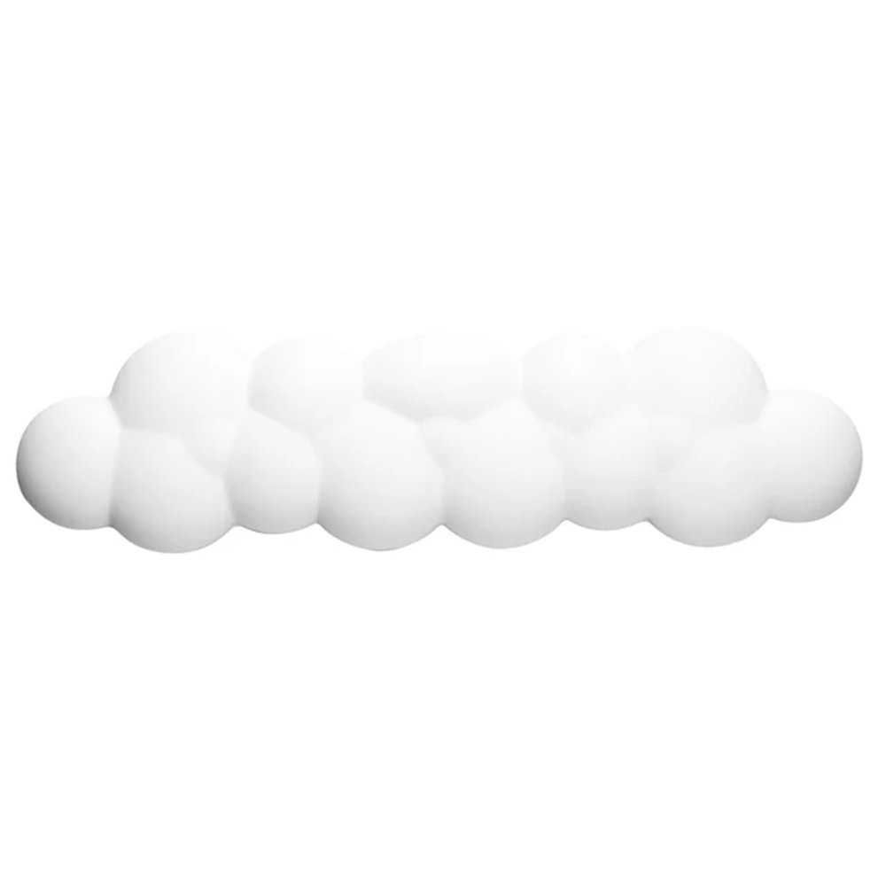A large main feature product image of YUNZII Marshmallow Keyboard Wrist Rest (White)