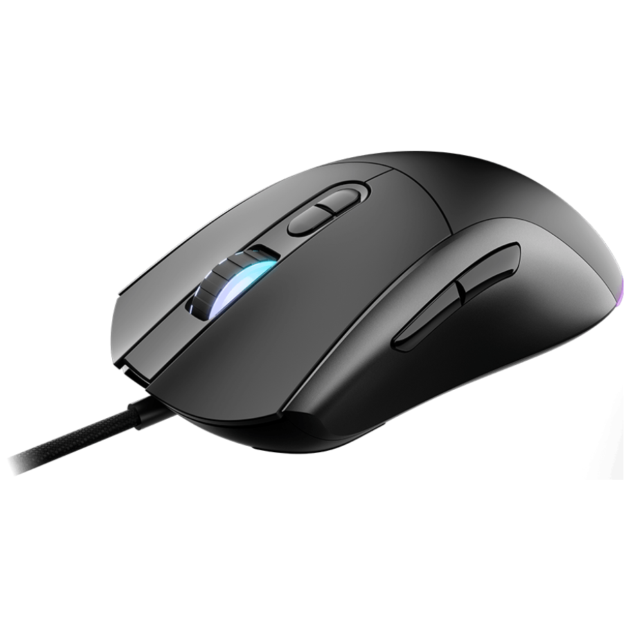 A large main feature product image of MSI Forge GM320 Gaming Mouse