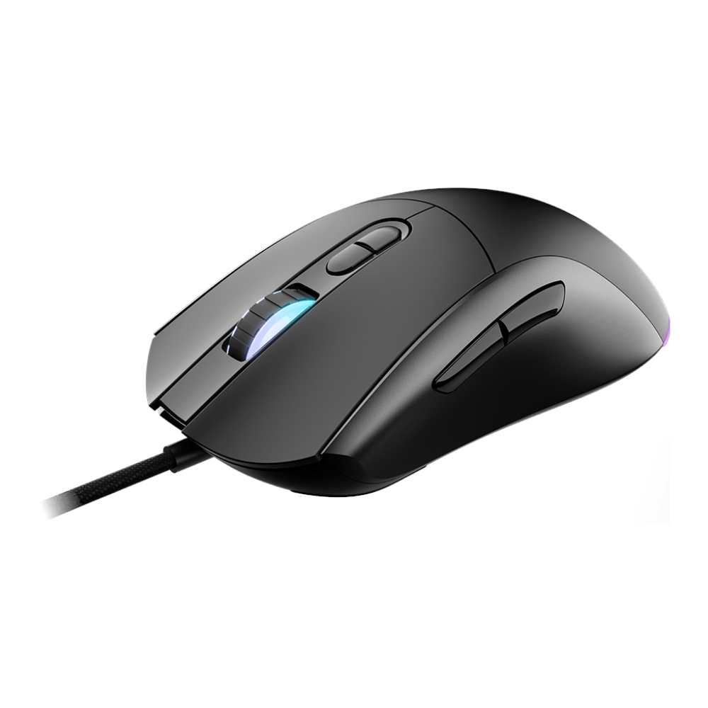 A large main feature product image of MSI Forge GM320 Gaming Mouse