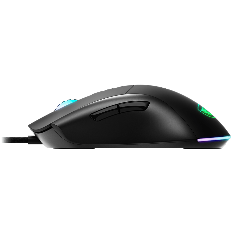 A large main feature product image of MSI Forge GM320 Gaming Mouse