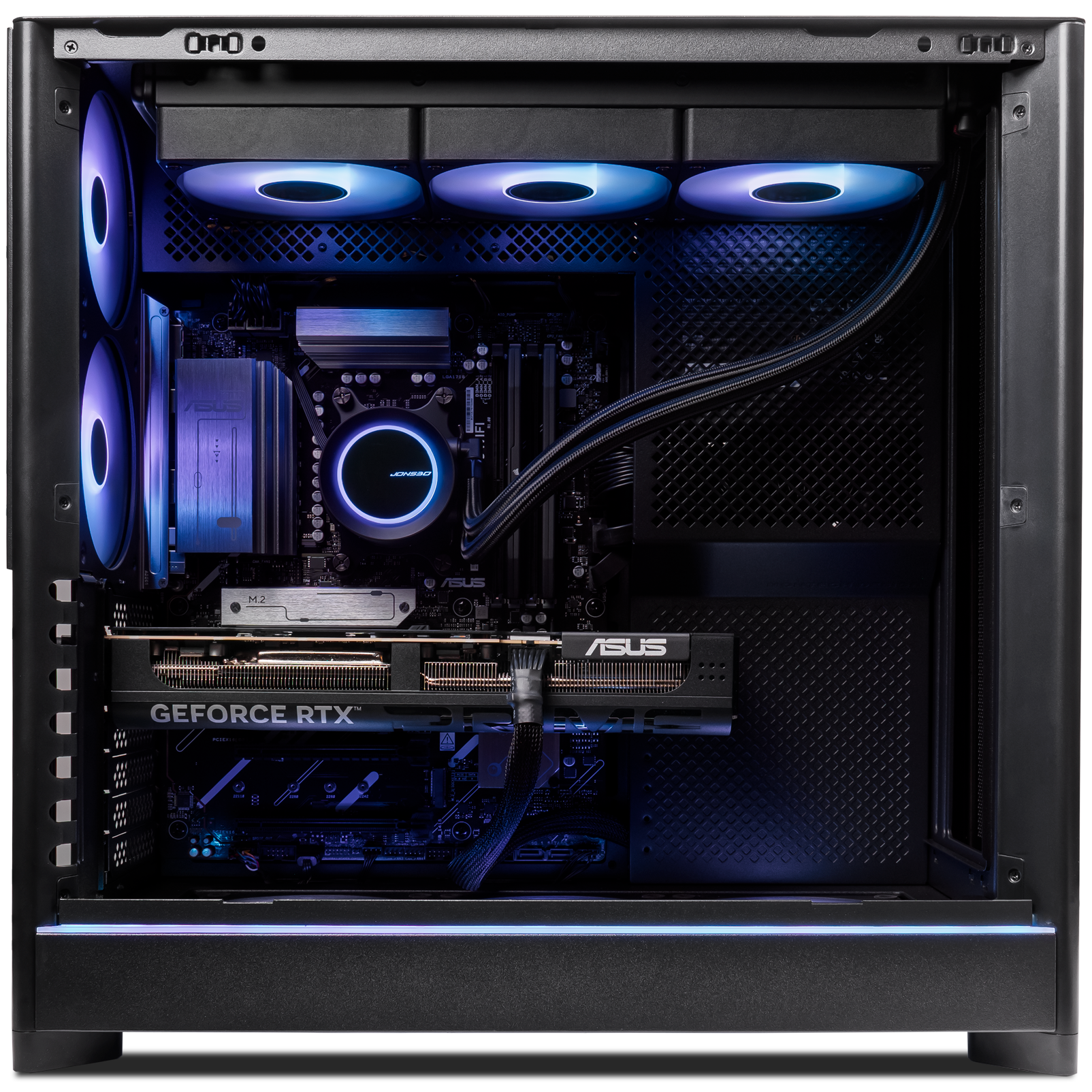 A large main feature product image of PLE Royal 5080 Prebuilt Ready To Go Gaming PC