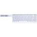 A product image of Fantech ATOM HE68 8K Wired Magnetic Hall Effect Keyboard - White (Magnetic Emerald Switch)