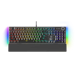 A product image of Fantech MAXPOWER II Wired Hot-Swap RGB Backlight Mechanical Keyboard with Wrist Rest - Black (Lemon Zest Switch)