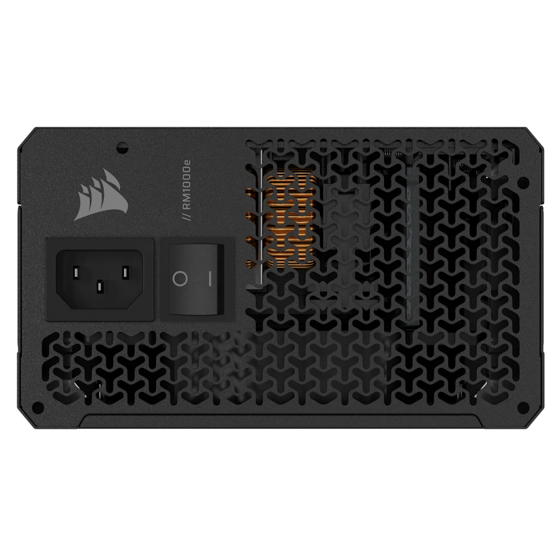 A large main feature product image of EX-DEMO Corsair RM1000e - 1000W Gold ATX 3.1 Modular PSU
