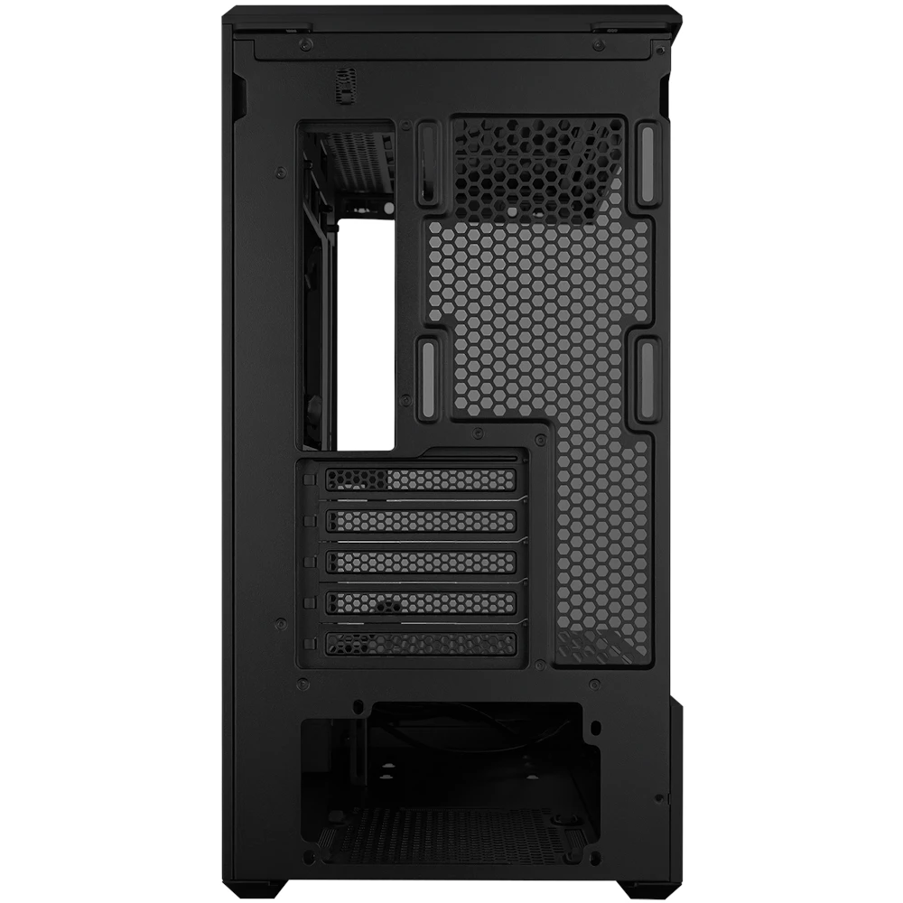 A large main feature product image of #PCR Lian Li Vector V100 Mini Glass Micro Tower Case (Black)