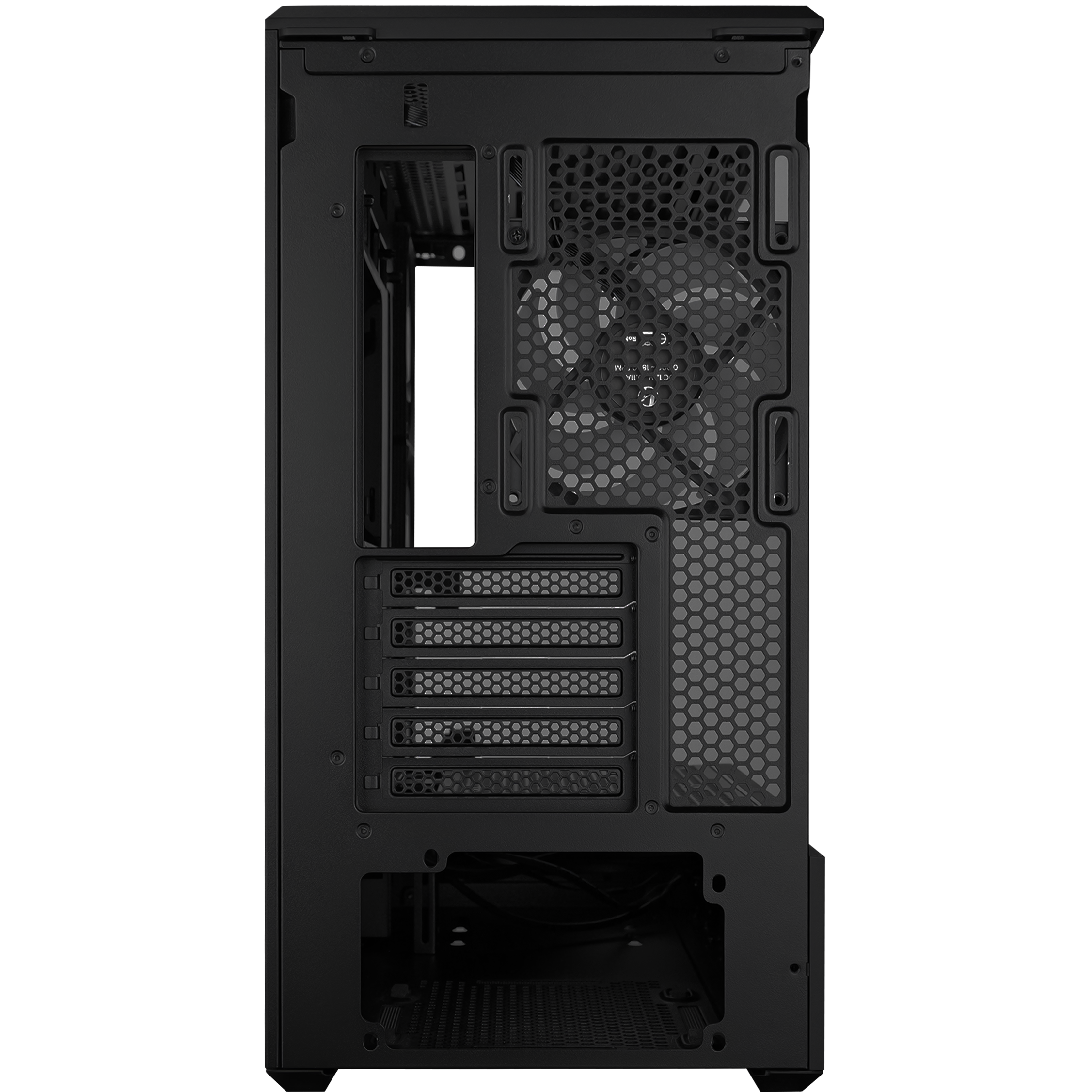 A large main feature product image of Lian Li Vector V100R Mini RGB Glass Micro Tower Case (Black)