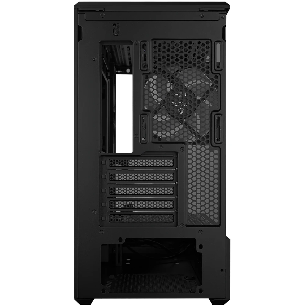 A large main feature product image of Lian Li Vector V100R Mini RGB Glass Micro Tower Case (Black)