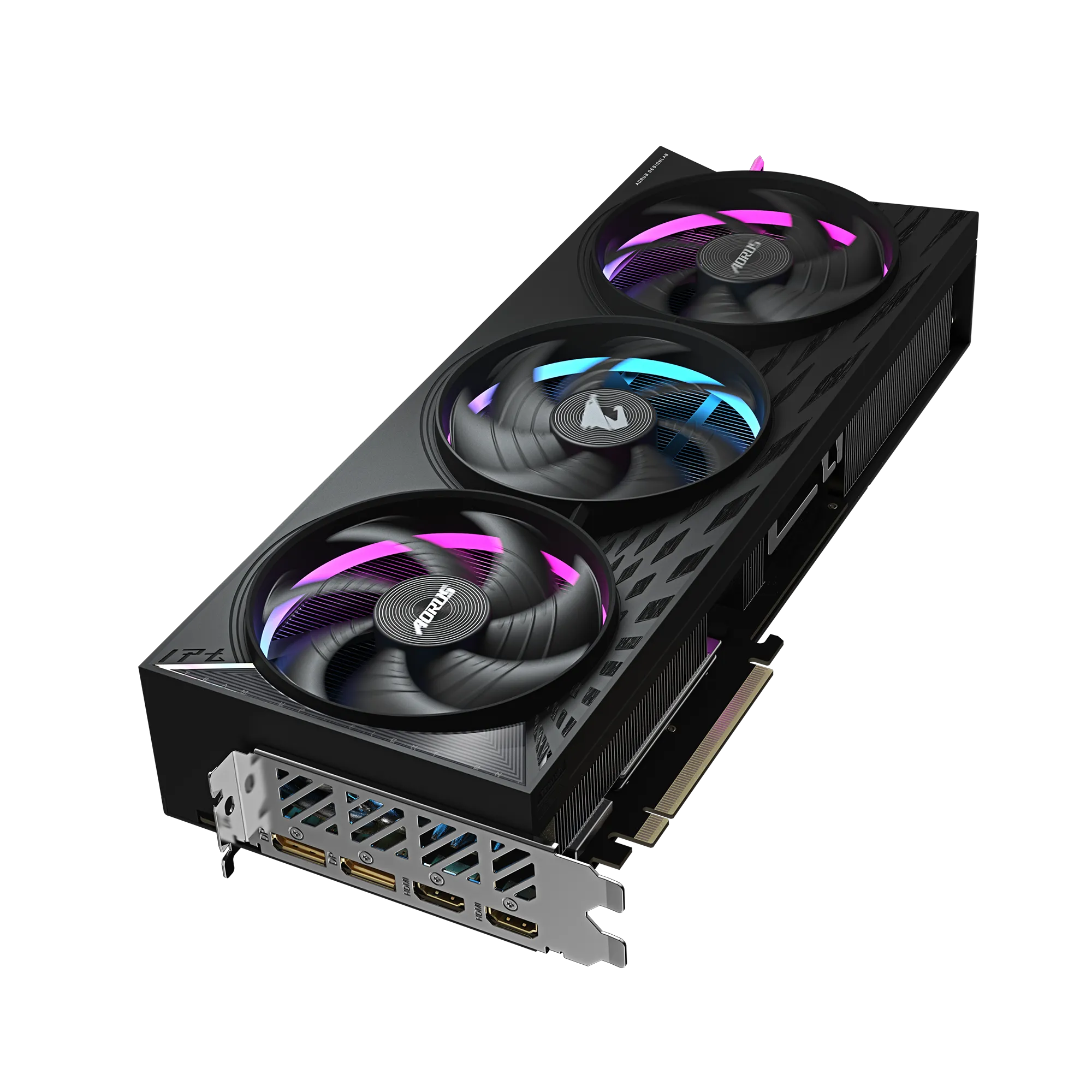 A large main feature product image of EX-DEMO Gigabyte AORUS Radeon RX 9070 XT ELITE 16GB GDDR6