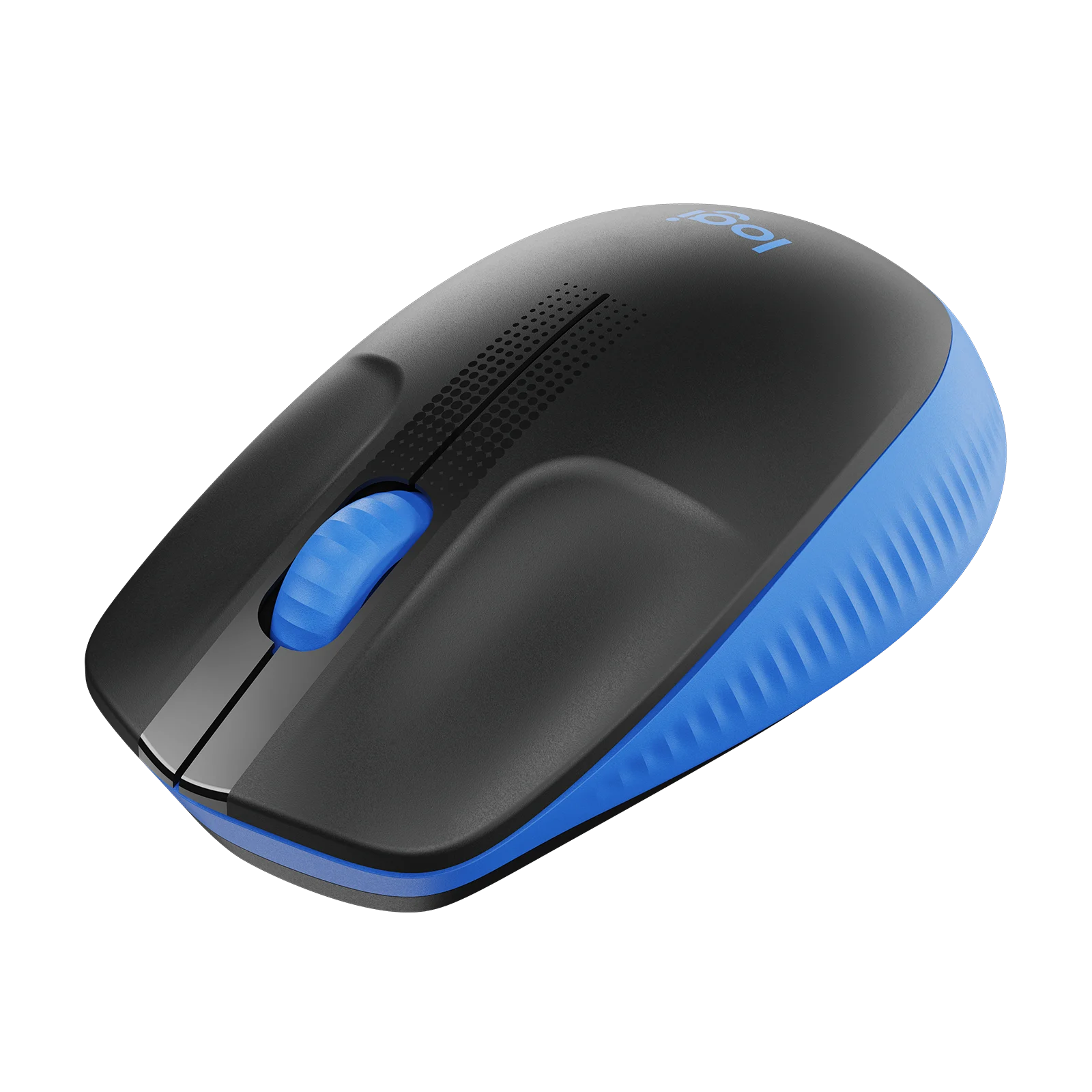 A large main feature product image of EX-DEMO Logitech M190 Wireless Mouse - Blue
