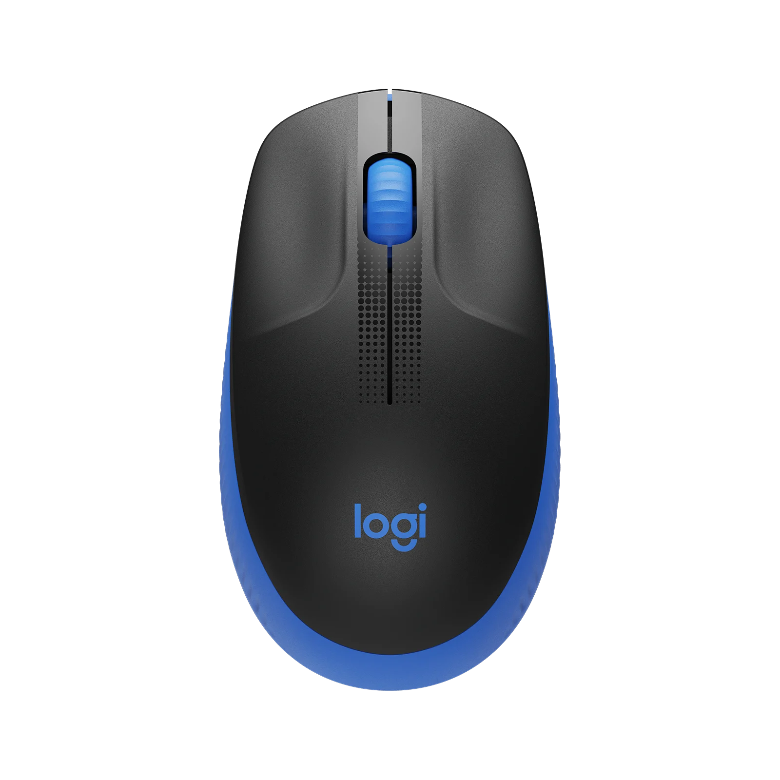 A large main feature product image of EX-DEMO Logitech M190 Wireless Mouse - Blue