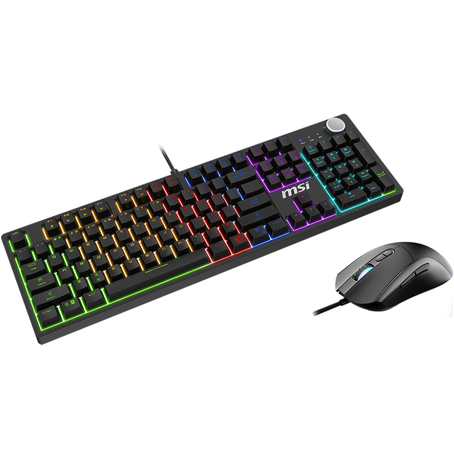 A large main feature product image of MSI Forge GK320 Mouse & Keyboard Combo - Red Switch