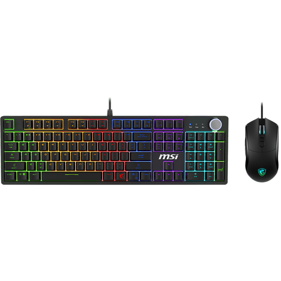 A large main feature product image of MSI Forge GK320 Mouse & Keyboard Combo - Red Switch