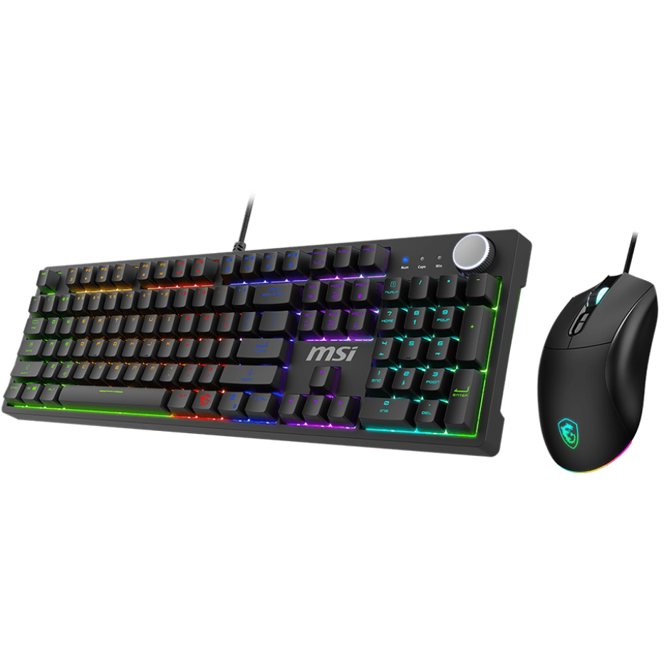 A large main feature product image of MSI Forge GK320 Mouse & Keyboard Combo - Red Switch