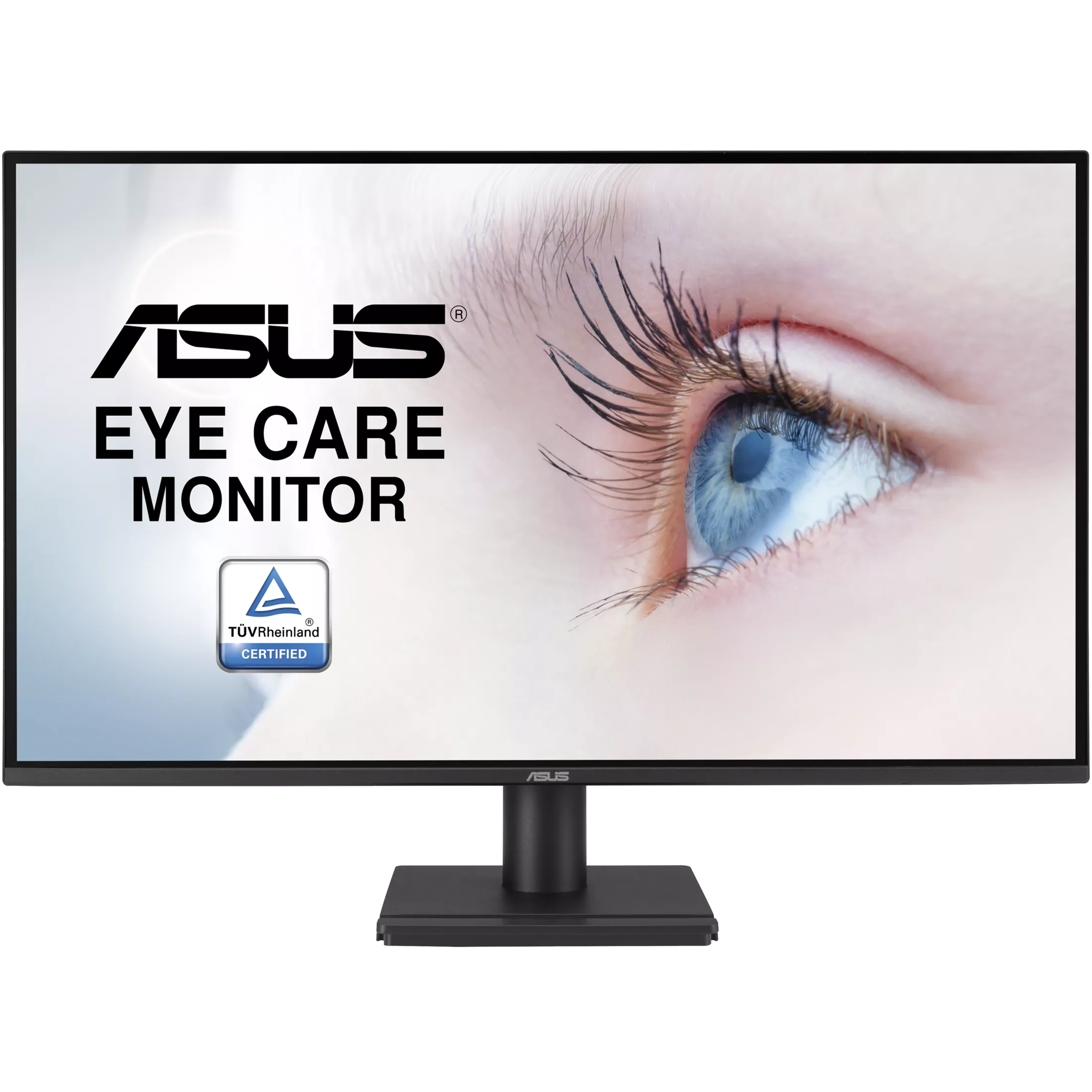 A large main feature product image of ASUS Eye Care VA27AQ - 27" 1440p 75Hz IPS Monitor