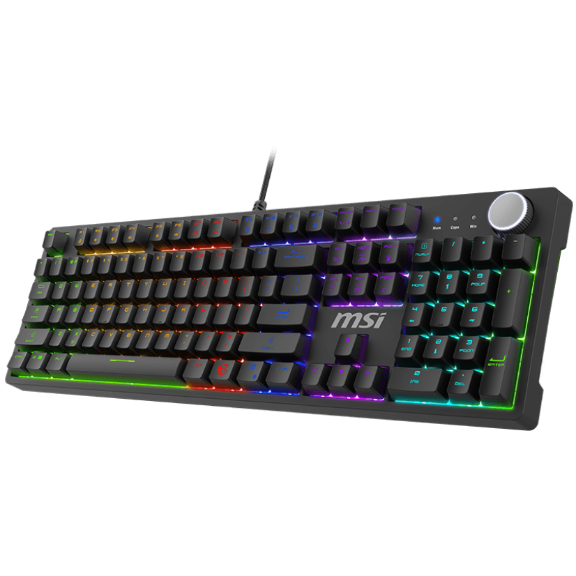 A large main feature product image of MSI Forge GK320 Mechanical Keyboard - Red Switch