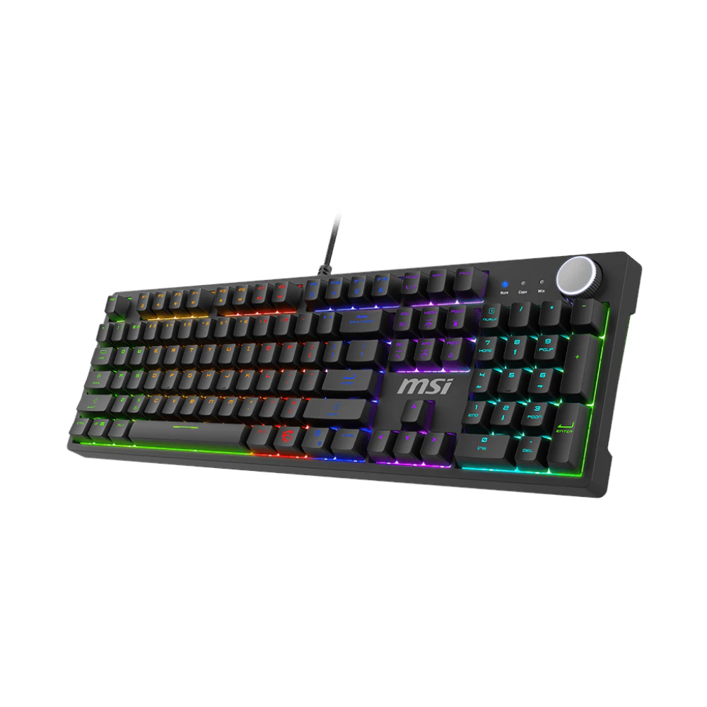 A large main feature product image of MSI Forge GK320 Mechanical Keyboard - Red Switch