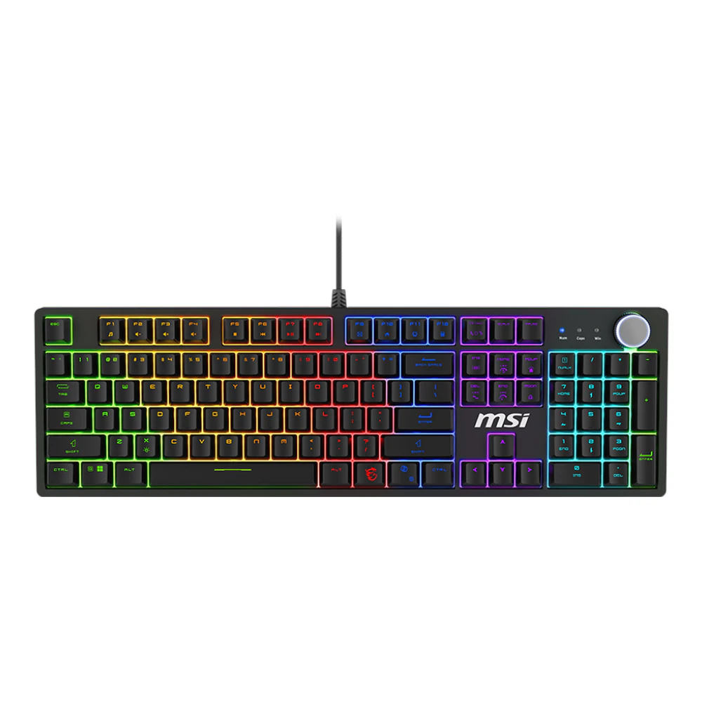 A large main feature product image of MSI Forge GK320 Mechanical Keyboard - Red Switch