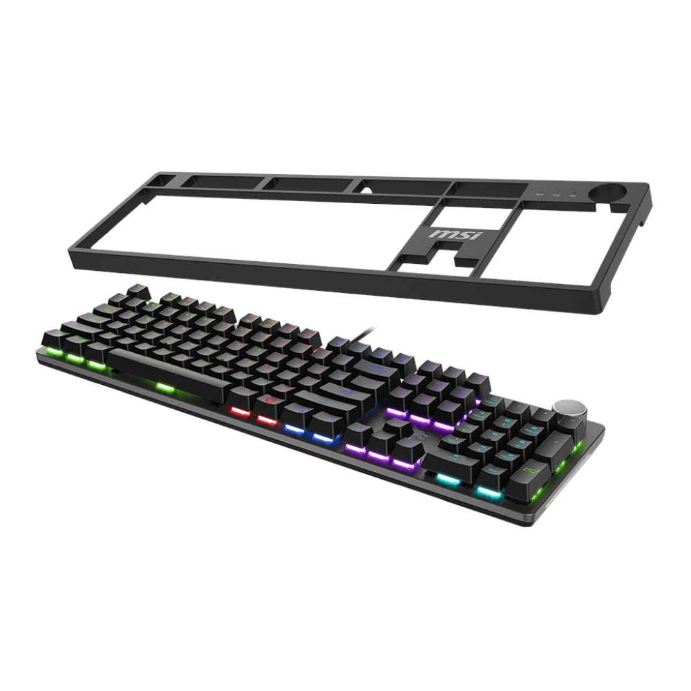 A large main feature product image of MSI Forge GK320 Mechanical Keyboard - Red Switch