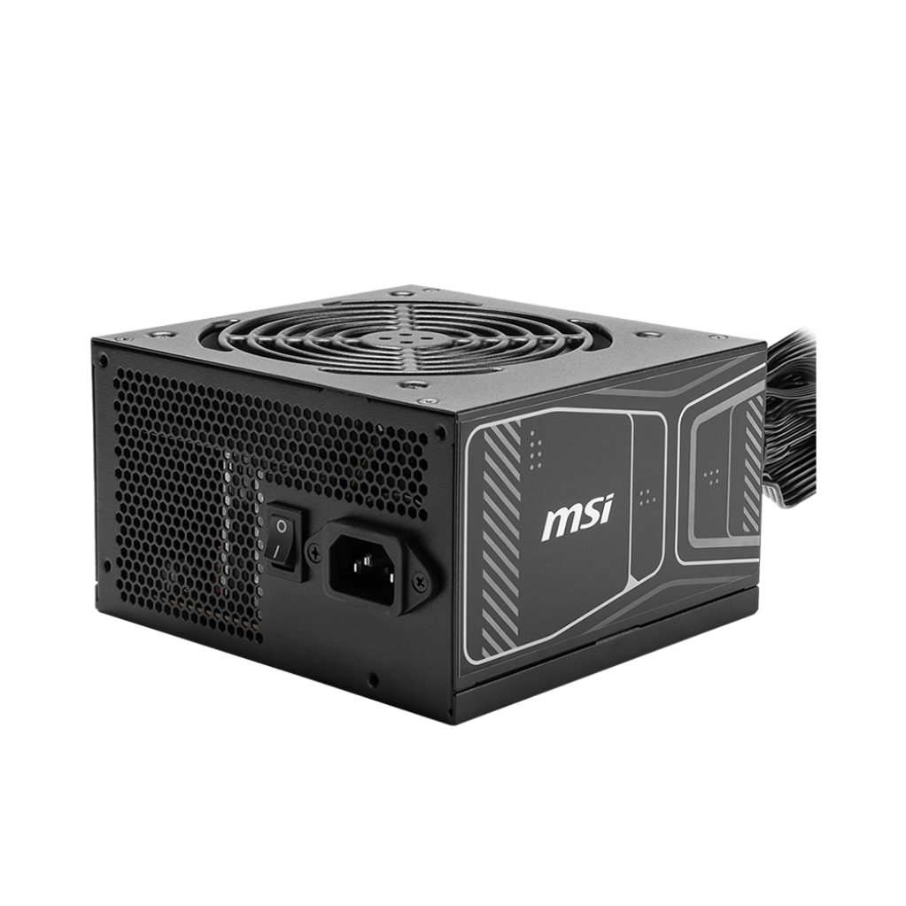 A large main feature product image of EX-DEMO MSI MAG A750GN - 750W Gold PCIe 5.0 ATX PSU