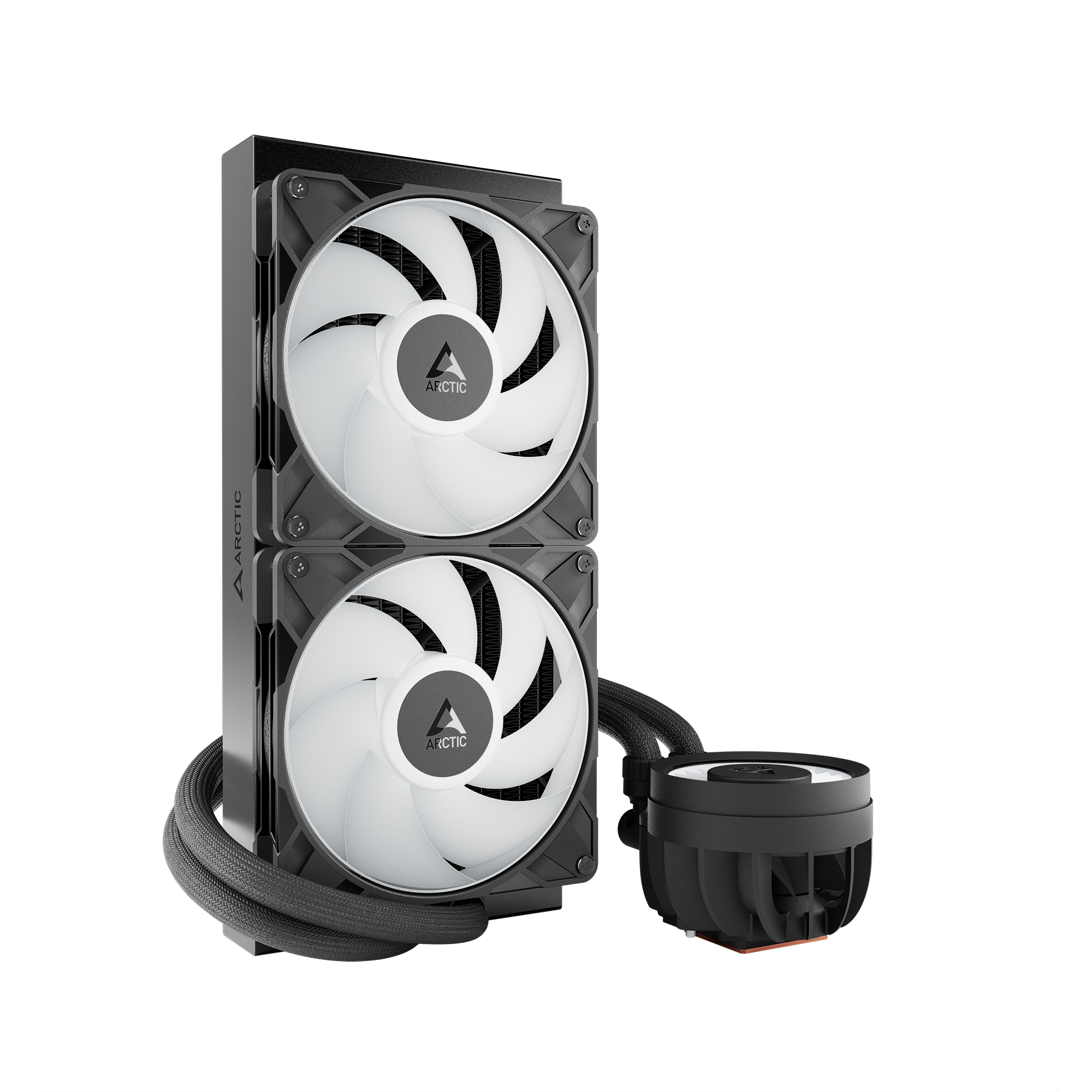 A large main feature product image of EX-DEMO ARCTIC Liquid Freezer III Pro 280mm ARGB AIO Liquid CPU Cooler (Black)