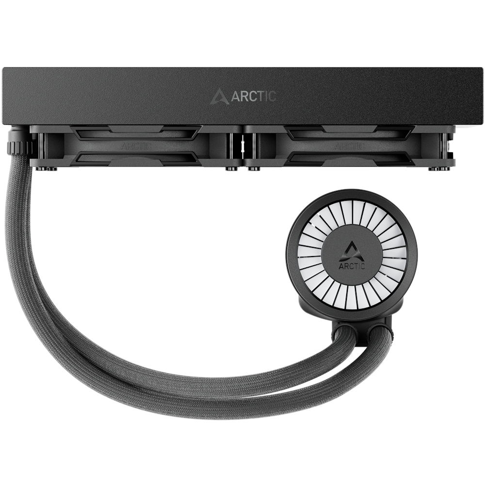 A large main feature product image of EX-DEMO ARCTIC Liquid Freezer III Pro 280mm ARGB AIO Liquid CPU Cooler (Black)