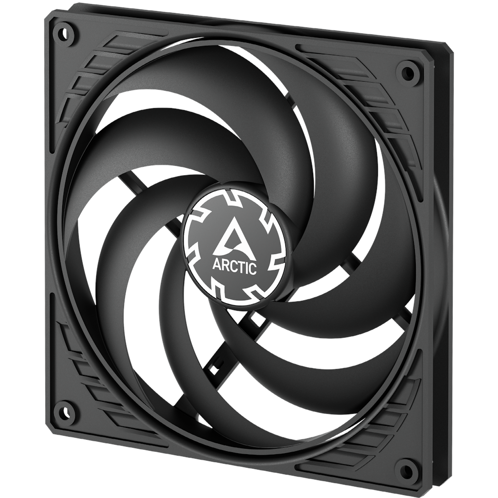 A large main feature product image of EX-DEMO ARCTIC P14 Slim PWM PST 140mm Performance Fan (Black)