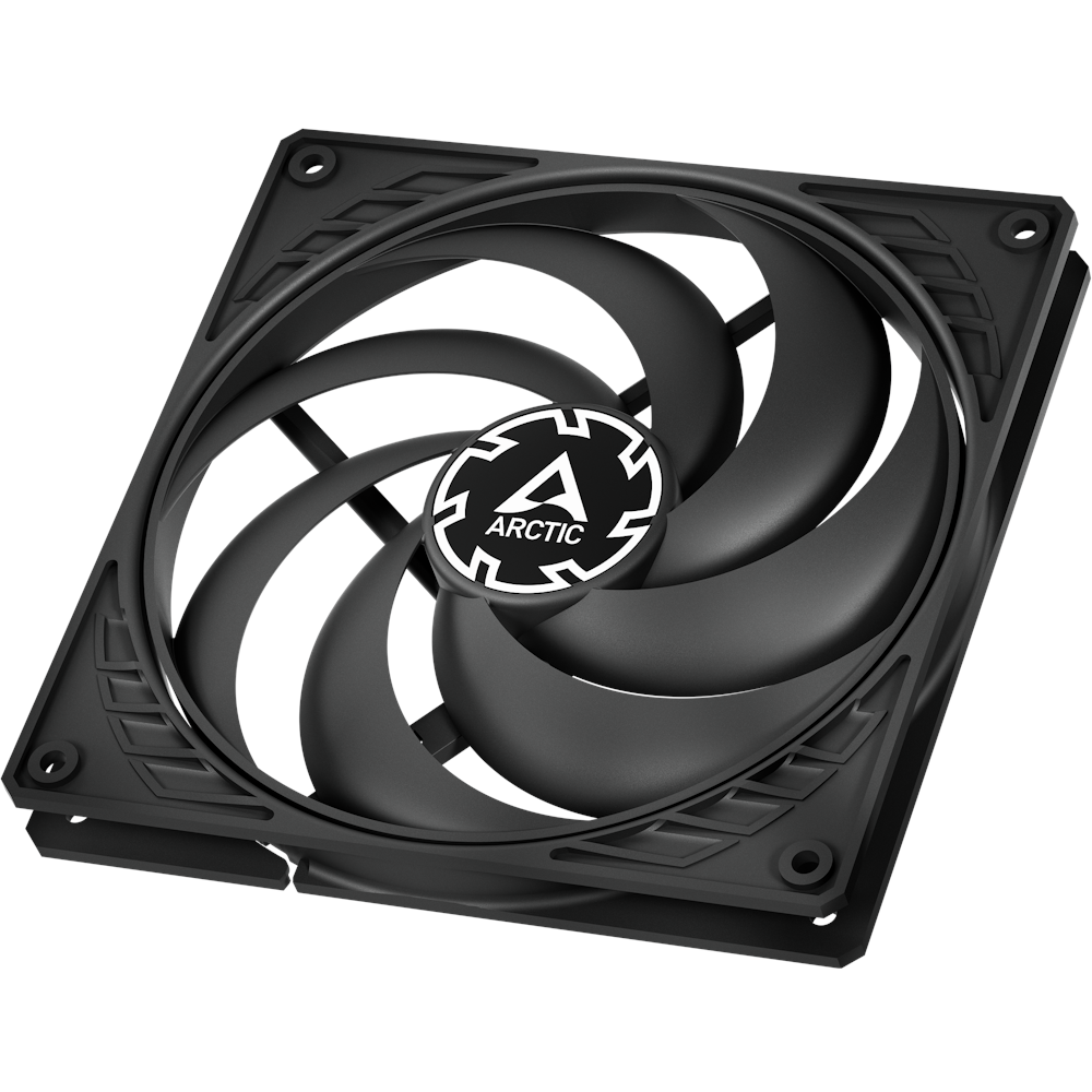 A large main feature product image of EX-DEMO ARCTIC P14 Slim PWM PST 140mm Performance Fan (Black)