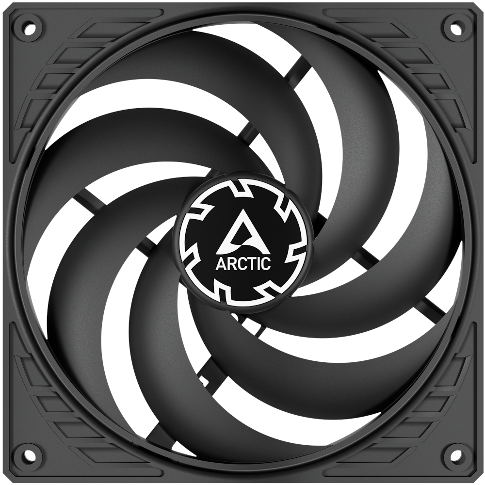 A large main feature product image of EX-DEMO ARCTIC P14 Slim PWM PST 140mm Performance Fan (Black)