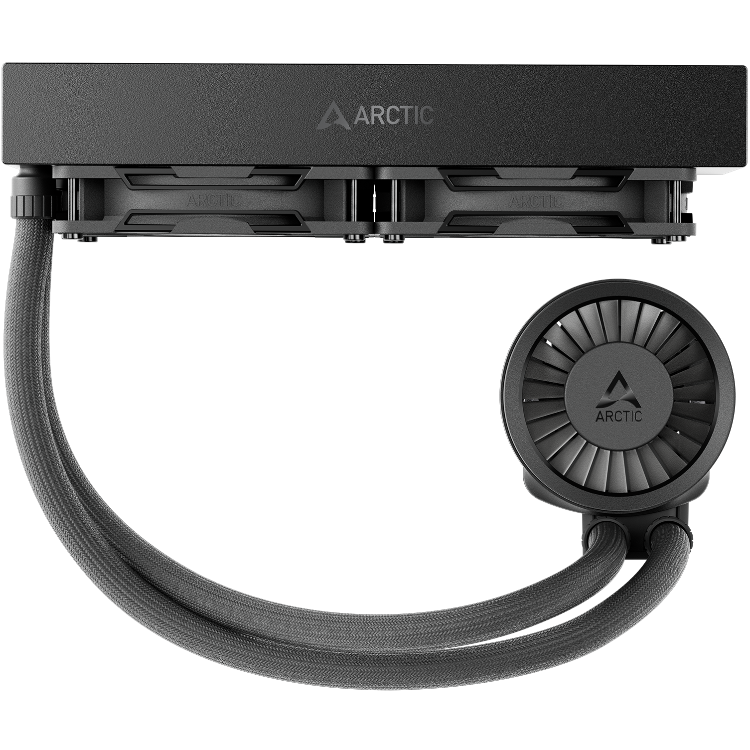 A large main feature product image of EX-DEMO ARCTIC Liquid Freezer III Pro 240mm AIO Liquid CPU Cooler (Black)