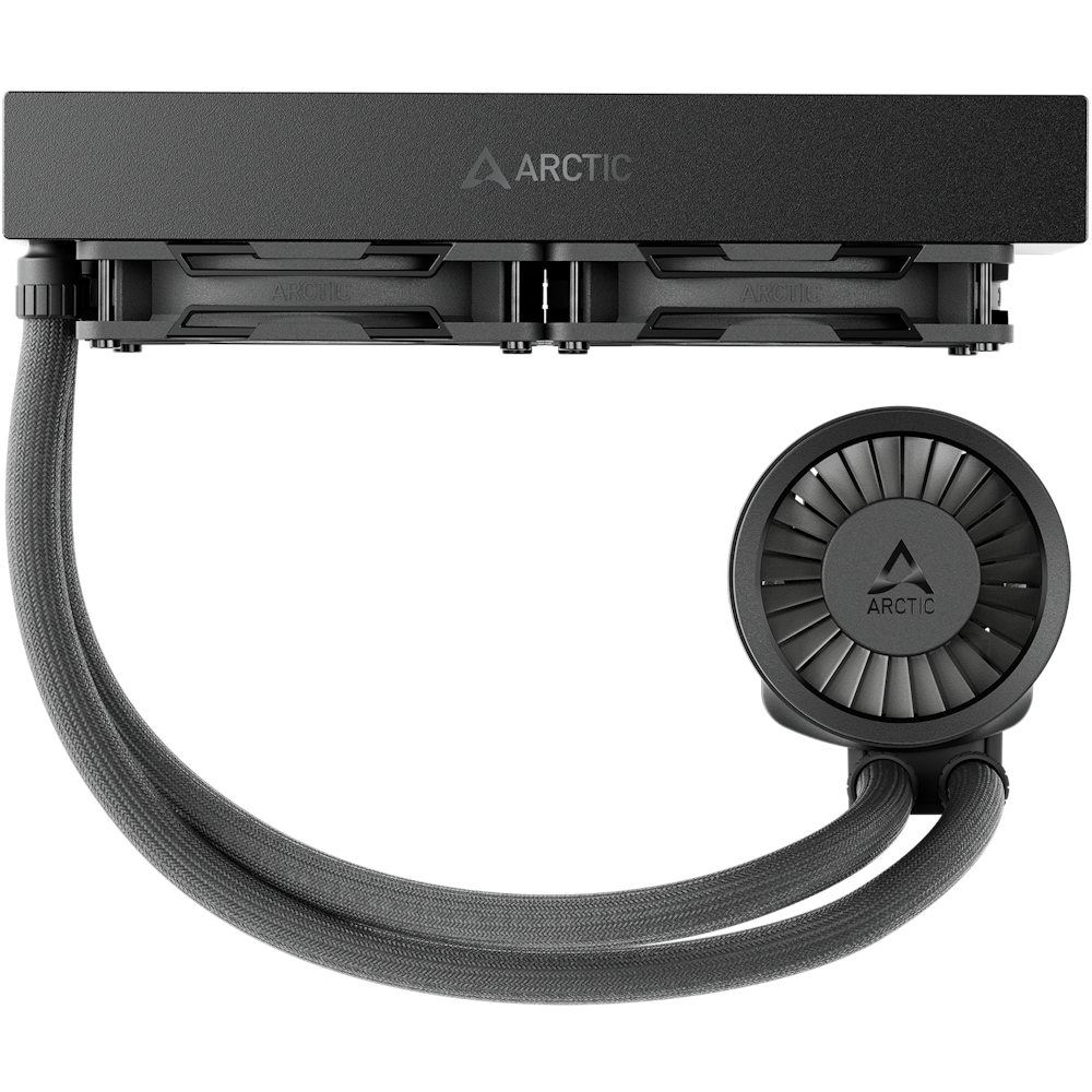 A large main feature product image of EX-DEMO ARCTIC Liquid Freezer III Pro 240mm AIO Liquid CPU Cooler (Black)