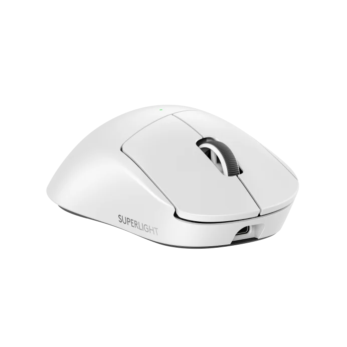 A large main feature product image of EX-DEMO Logitech G PRO X SUPERLIGHT 2 DEX - 60g Lightweight Wireless Gaming Mouse (White)