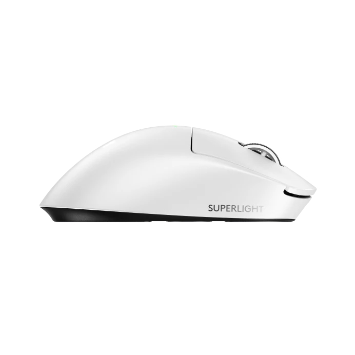 A large main feature product image of EX-DEMO Logitech G PRO X SUPERLIGHT 2 DEX - 60g Lightweight Wireless Gaming Mouse (White)