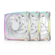 A small tile product image of EX-DEMO Geometric Future Squama 2503R - 140mm ARGB Reverse Blade PWM Fan 3-Pack (White)