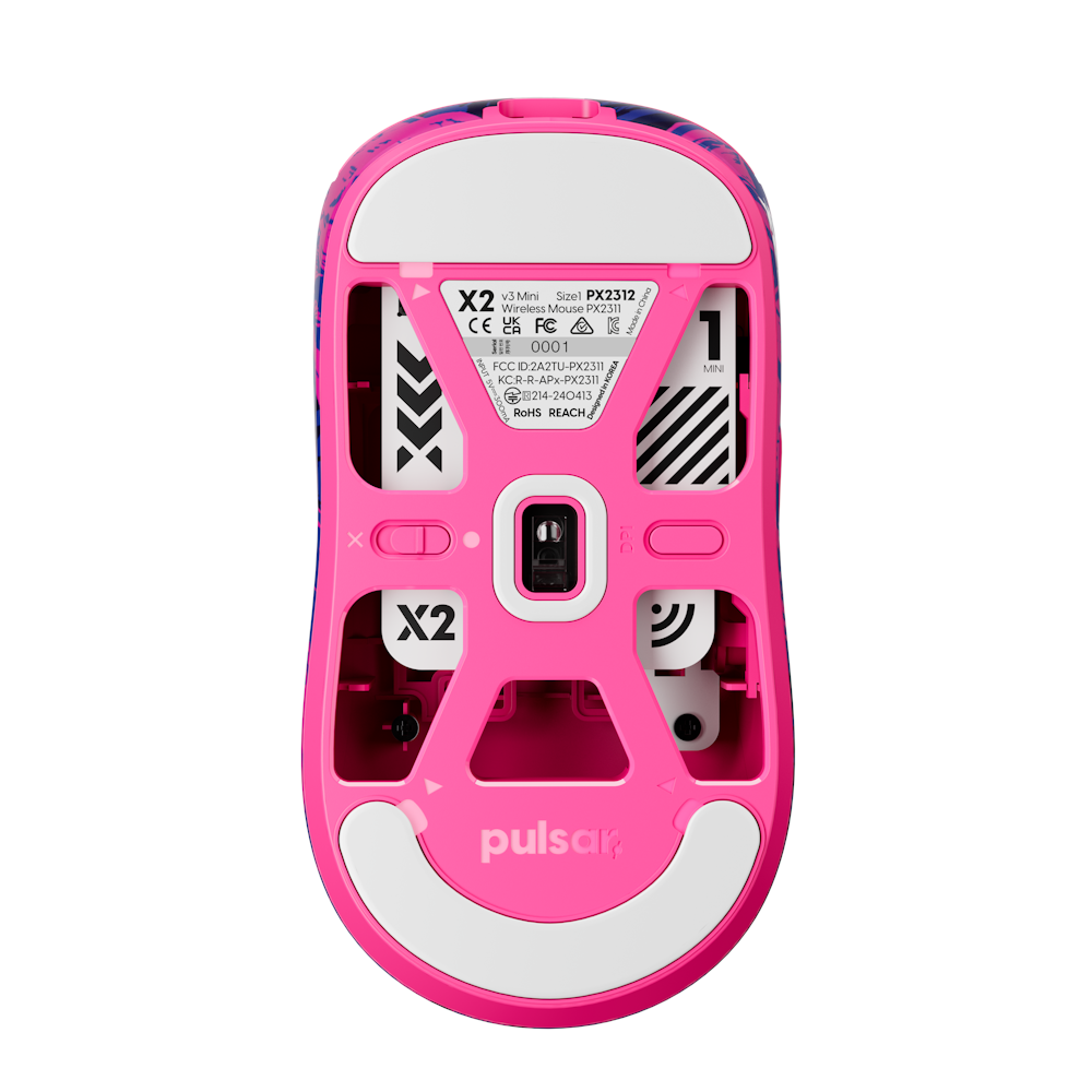 A large main feature product image of EX-DEMO Pulsar X2 v3 Mini - 51g Lightweight Wireless Gaming Mouse (PRX Edition)