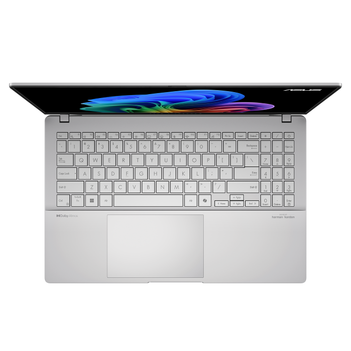 A large main feature product image of EX-DEMO ASUS Vivobook S 15 (S5507) - 15.6" 120Hz 3K OLED, Snapdragon X Elite, 32GB/1TB - Win 11 Copilot+ AI Notebook