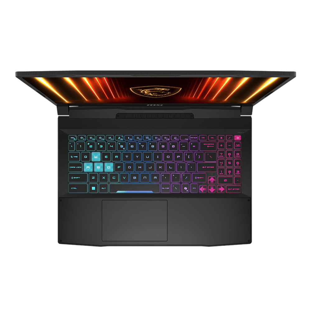 A large main feature product image of EX-DEMO MSI Katana 15 HX (B14W) - 15.6" 165Hz, i7-14650HX, RTX 5070, 16GB/512GB - Win 11 Gaming Notebook