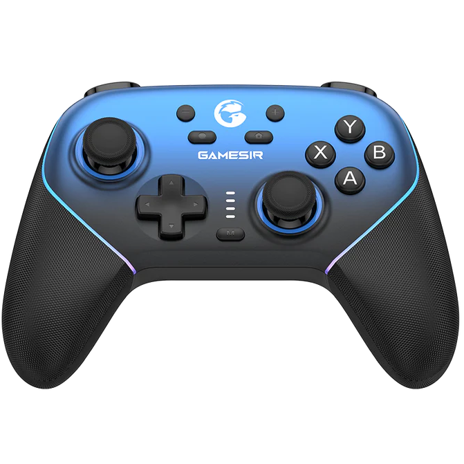 A large main feature product image of GameSir Super Nova Multi-Platform Wireless Gaming Controller - Nightfall Blue