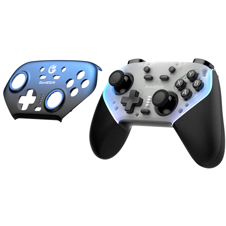 A large main feature product image of GameSir Super Nova Multi-Platform Wireless Gaming Controller - Nightfall Blue