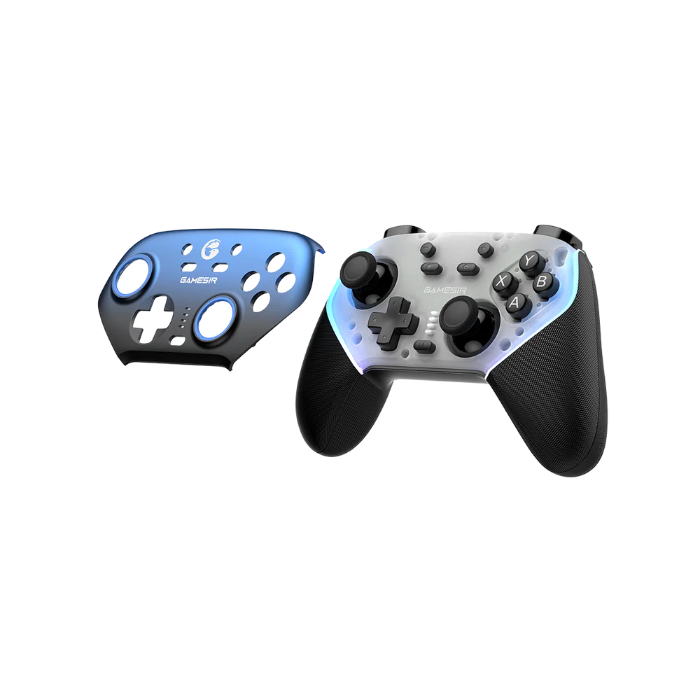 A large main feature product image of GameSir Super Nova Multi-Platform Wireless Gaming Controller - Nightfall Blue