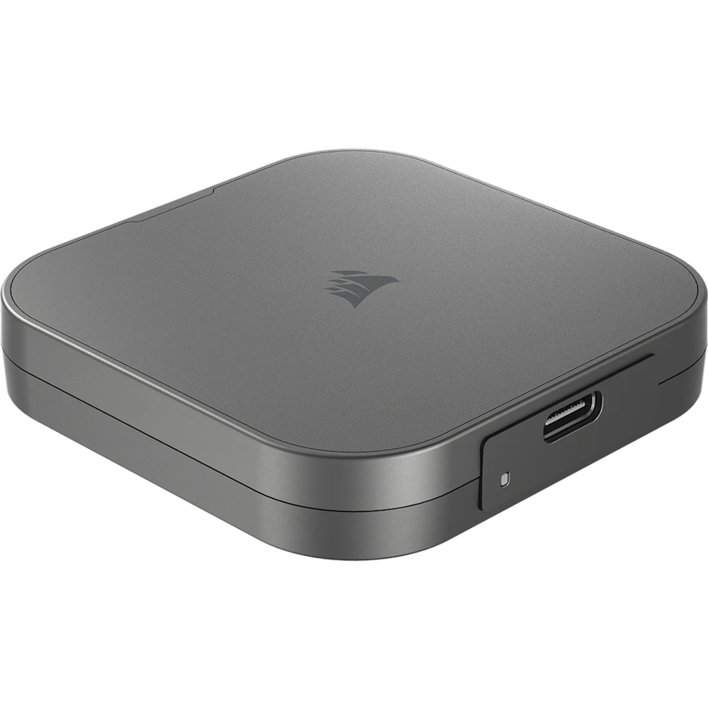 A large main feature product image of Corsair EX300U USB 3.2 Gen 2 Type-C Portable SSD w/ MagSafe - 1TB