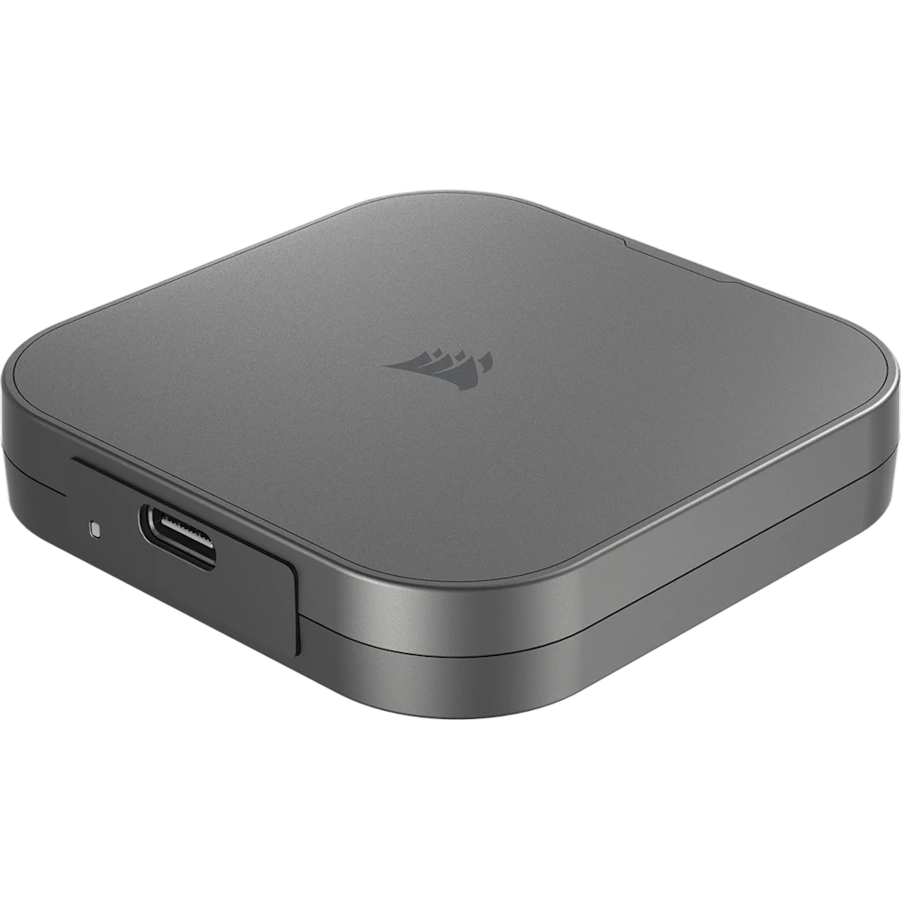 A large main feature product image of Corsair EX300U USB 3.2 Gen 2 Type-C Portable SSD w/ MagSafe - 1TB