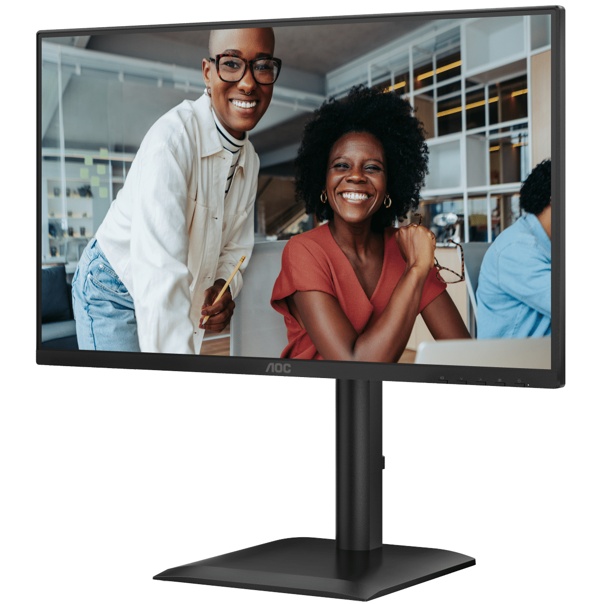 A large main feature product image of AOC 24E4UJ - 24" 1080p 120Hz IPS Monitor
