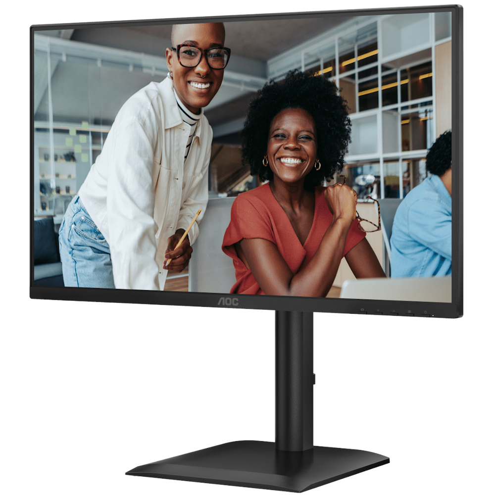 A large main feature product image of AOC 24E4UJ - 24" 1080p 120Hz IPS Monitor